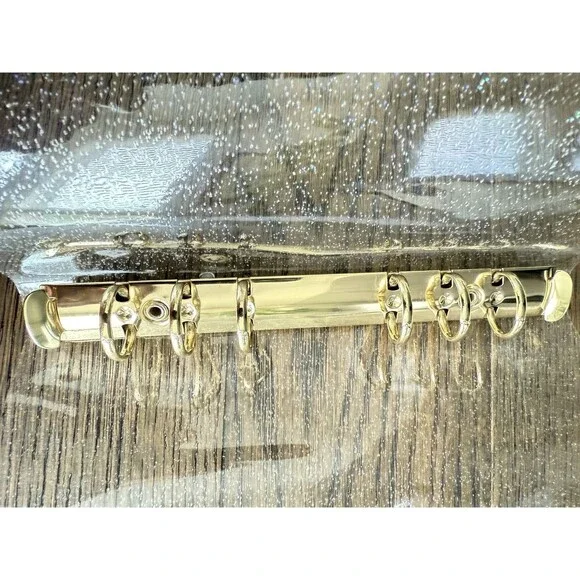 4 Gold Glitter 6 Ring A6 PVC Binders/Budget Covers. 46 Binder PVC Cash Envelopes - Picture 3 of 8